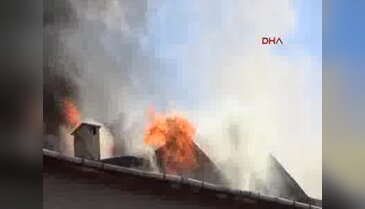 İnegöl öğrenci yurdunda korkutan yangın