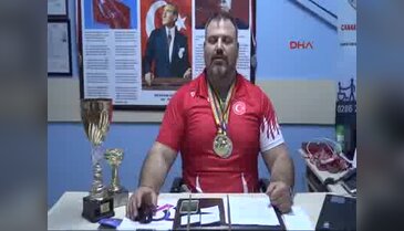 Bileği bükülmez engelli sporcunun gözü dünya şampiyonluğunda