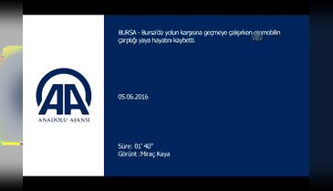 Bursa'da yolun karşısına geçmek isterken ezildi