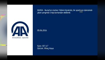 Bursa'da apartmanda yangın dehşeti!