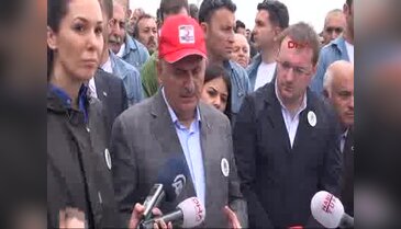 Başbakanın yaylasındaki çevre yürüyüşüne yağmur engeli