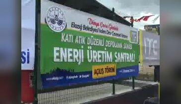 Elazığ Belediyesi Çevre Günü'nde katı atık tesisi açtı
