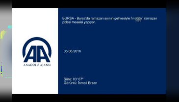 Bursa'da fırınlarda ramazan pidesi mesaisi