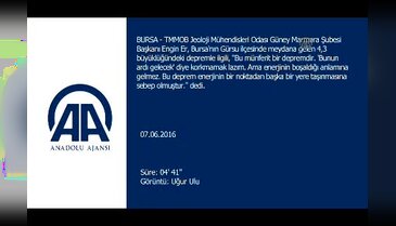 Bursa'daki deprem ile ilgili açıklama! "Bu münferit bir depremdir"