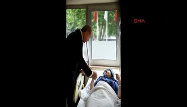 Erdoğan yaralıları ziyaret etti