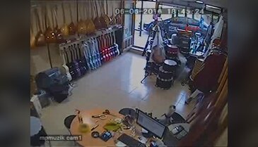 Gaziantep'te işyerinden hırsızlık güvenlik kamerasında