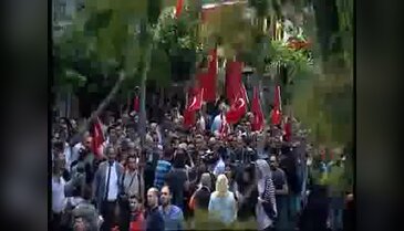 Vezneciler'de 'Teröre lanet' yürüyüşü - 1