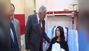 Başbakan Yıldırım Çapa'da yaralıları ziyaret etti