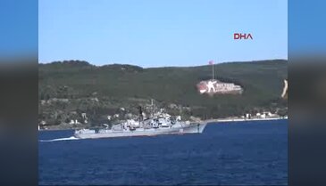 Rus Savaş Gemileri Çanakkale Boğazı'ndan peş peşe geçti