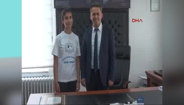 Gaziantep'te TEOG'da tam puan alan öğrenci ödüllendirildi