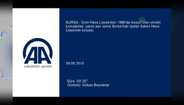 Emekli komutanlar yarım asır sonra Bursa'da askeri lisede buluştu