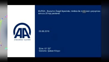 Bursa'da minibüs ile midibüs çarpıştı: 19 yaralı