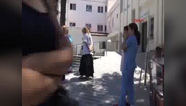 Bodrum'da tedavi gördüğü hastanede tomografi teknisyenini tartakladı