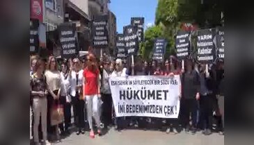 Eskişehir'de kadınların eylemi asla yarım olmayacağız