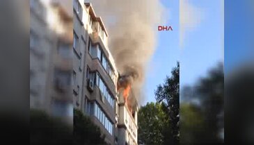 Cihangir'de bir apartmanda patlama
