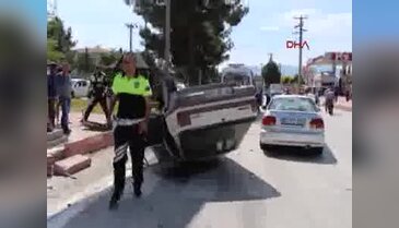 Burdur'da trafik kazası: 4 yaralı