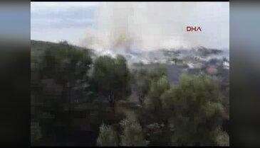 İzmir Karaburun'da yangın 15 hektarda etkili oldu 2