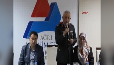Tuğgeneralin konuşması şehit yakınlarını duygulandırdı
