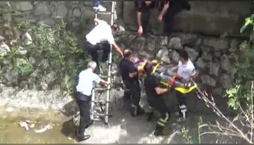 Bursa'da madde bağımlısı adam dereye düştü!