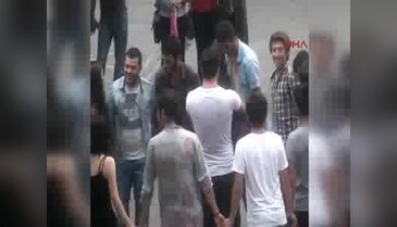 Mobese hem kazayı hem oynayanları kayda aldı