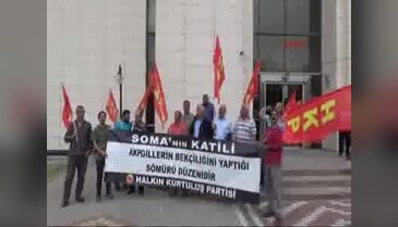 Soma davasında pankart açan 5 HKP'li 2'inci kez hakim karşısında