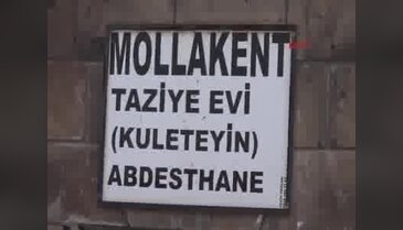 Muş'ta Mollakent köylüleri abdesti kulleteynde alıyor