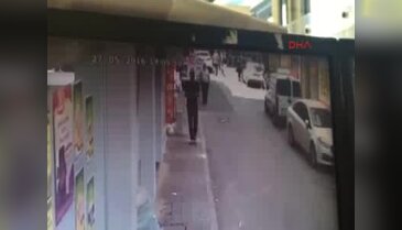 İzmir'de dehşetin sesi kamerada