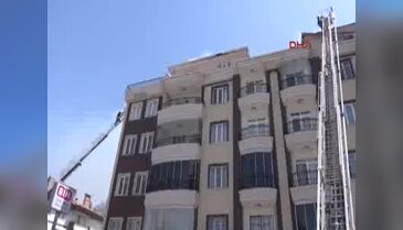 Aksaray'da yangın paniği
