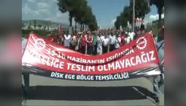 DİSK üyeleri, 15-16 Haziran'ın yıldönümünde bir araya geldi