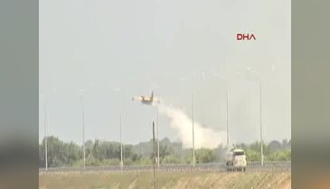 Antalya'nın turizm bölgesi Kundu' da otellere yakın noktadaki orman  alanda yangın başladı