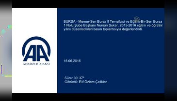 Memur-Sen Bursa İl Temsilcisi Şeker, 2015-2016 eğitim öğretim yılını değerlendirdi