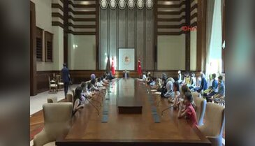 Cumhurbaşkanı Erdoğan, Asrın İmecesi Sevgi Kilimi Proje Heyeti'ni kabul etti