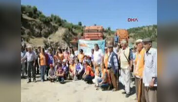 Söke'de taş ocağı istemeyen Burunköy sakinleri eylem yaptı