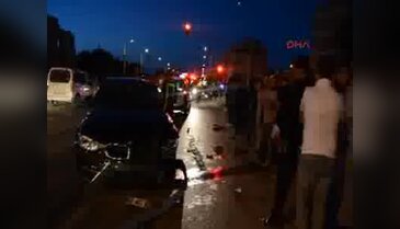 Konya'da yolun karşısına geçerken otomobil çarptı