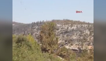 Silifke'de 15 hektarlık kızılçam ormanı yandı