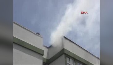 Bursa'da DSİ binasında korkutan yangın