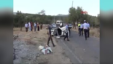 Kahramanmaraş'ta otomobil devrildi 8 yaralı