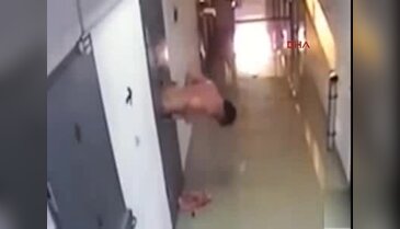 Hapishaneden ilginç kaçış güvenlik kamerasına takıldı