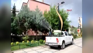 Gaziantep İslahiye'de ilaçlama