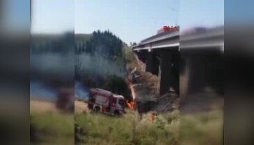 Kocaeli'nde tanker yangını