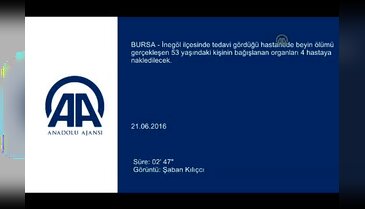 Bursa'da organları 5 kişiye umut oldu