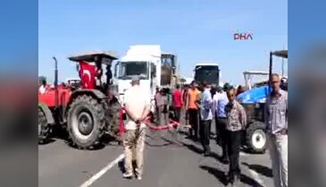 Iğdır Karayolunda eylem yaptılar