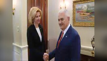 Başbakan Yıldırım, Moldova Cumhuriyeti Gökoğuz Yeri Başkanı İrina Vlah'ı kabul etti