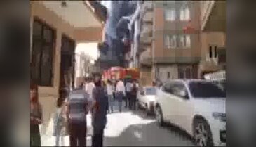 Mahalleliyi korkutan yangın
