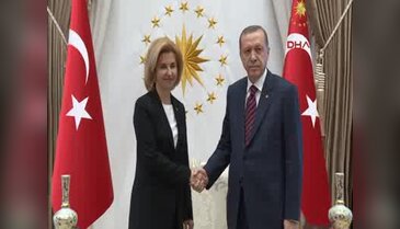 Erdoğan, Moldova Gökoğuz Yeri Başkanı Vlah'ı kabul etti