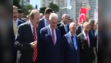 Başbakan Yıldırım, AK-EV Hoşdere Dikmen Vadisi Camii'nin temel atma törenine katıldı