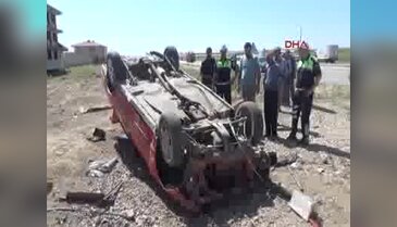 Yozgat'ta otomobil takla attı: 5 yaralı