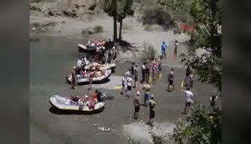 Antalya Köprülü Kanyon'da HES eylemi