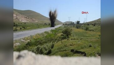 Tatvanda menfeze yerleştirilen 1 tonluk patlayıcı imha edildi