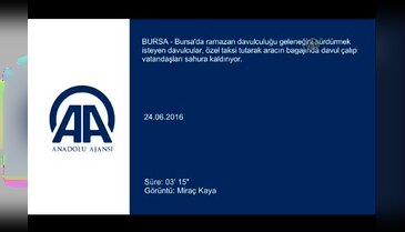Bursa'da ticari taksi bagajında sahura uyandırıyorlar
